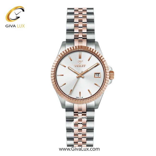 ساعت مچی اورجینال مردانه ویولت VIOLET رزگلد-نقره ای | نقره ای-رزگلد| نقره ای| کد رفرنس 0558/2